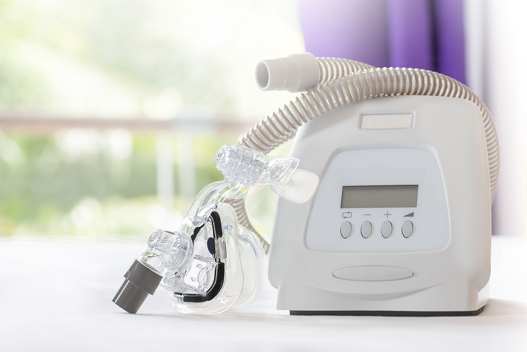 Sleep apnea therapy,CPAP machine with mask and hose